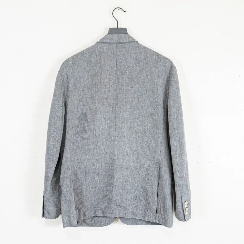 J.Crew Ludlow Slim Unstructured suit Jacket SOMELOS Linen 42S
